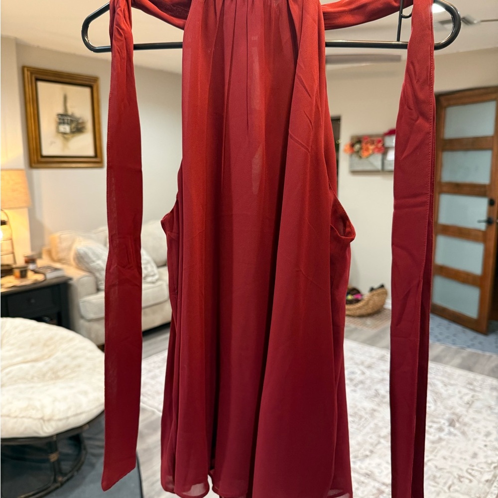 Express Deep Red Top